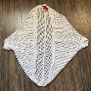 Forever 21 white cardigan size M or swimsuit cover